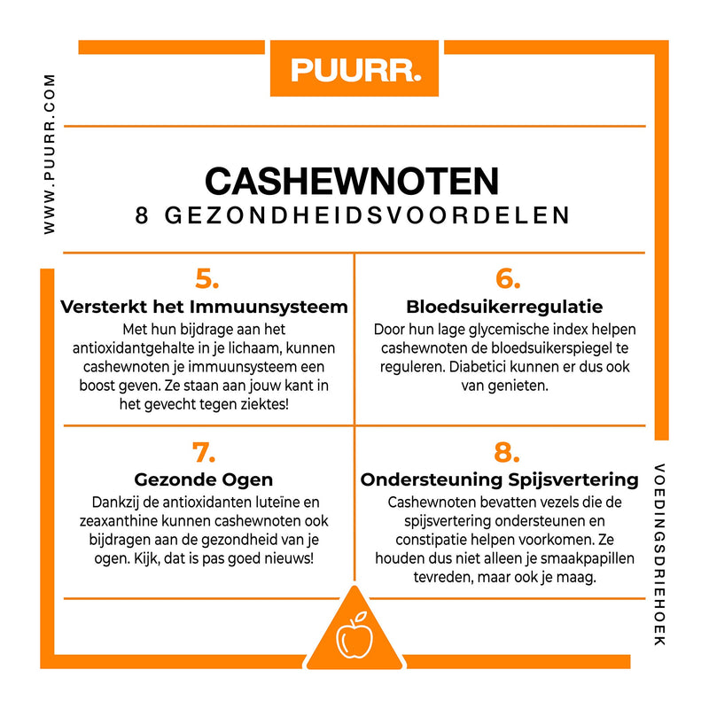 Premium Biologische Cashewnoten - Ongebrand - PUURR.